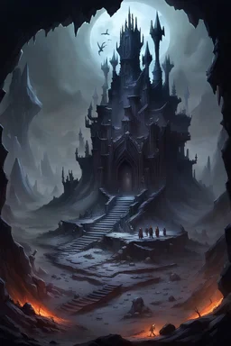 lots of dead people -definitely dirt not guts -suns not blue kinda gloomy -no swamp, no water -no snakes -no torture -just like saskachwan, flat, long wasteland -castle of marble and bone plane of abyss Chemosh is currently on it Kh'Resh is currently on it