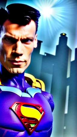 cyborg super man nion purple Suspicion interested in-depth details HD 4K 8K