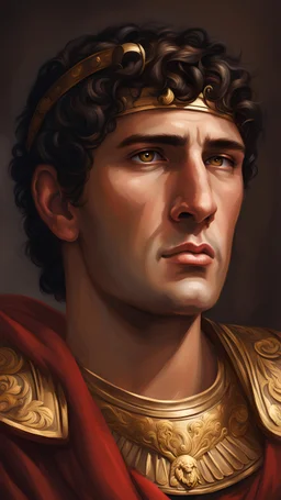 Seleucus Nicator a Greek general, handsome face, digital painting, Alexander empire