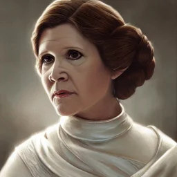 [[extrem stunning photorealistic carrie fisher as princess leia in star wars]] :: [[photorealistic sharp brown eyes, symmetrical short hair, head and shoulders portrait, 8k resolution photorealistic portrait by Greg Rutkowski, WLOP, hyperdetailed, intricately detailed, triadic colors]]