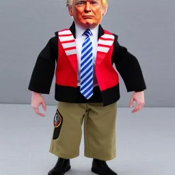 Donald Trump scar cheek g.i. joe doll full body