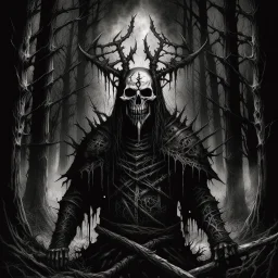 A black metal album artwork