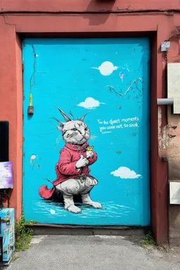 In the quiet moments you choose not to shrink; Lowbrow Street Art