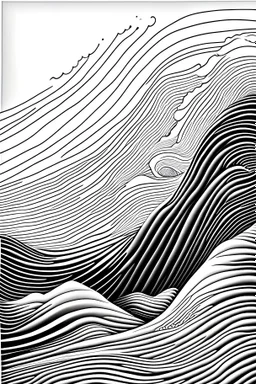 waves line art