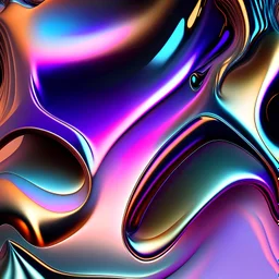 bicromatic gradient abstract 3D shiny film effect background liquid