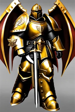 warhammer, space marine, lost legion, dragon legion, dragon warrior, fan art, dragon armor, dragon helmet, golden armor, armor with scale, second legion emblem, helmet details, bolter.jpeg