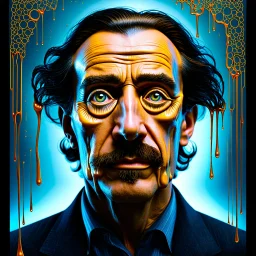 A Salvador Dalí–inspired surreal portrait of a man, revealing recursively nested faces within his features. Dreamlike distortions, melting transitions, and symbolic elements enhance the psychological depth, with cinematic lighting and ultra-realistic detail in 8K resolution.
