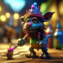 pen outline, hairy pimp groove funk kobold gremlin hippie in running inside big thread mill on beach ,bokeh like f/0.8, tilt-shift lens 8k, high detail, smooth render, down-light, unreal engine