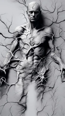 black vein, human veins, mixing together a lot of them, like a forest, big and small veins a lot of them