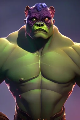 alien french bulldog musculature hulk body HD strong french bulldog hulk marvels Warcraft 64k