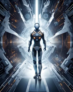 high-quality background for a design with a technological character and indicating the future