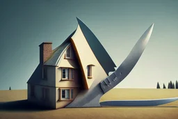 knife shaped house