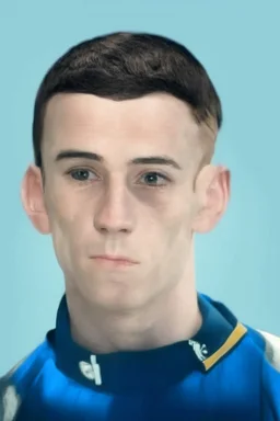 Phil Foden English soccer player cartoon 2d