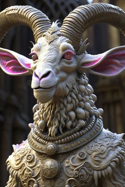 Goat creature , 3d 4k octane render, lifelike, photorealistic, artstation, illustration, smooth, sharp focus, ornate, intricate, complex, highly detailed, digital painting, smooth, art by tom bagshaw, akihiko yosh