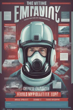 **Cinematic Poster:** An interactive documentary platform allowing viewers to explore different aspects of pandemic preparedness, disease control, and emergency response. Users can navigate simulations, witness historical outbreaks, and engage with real experts. **Appearance:** Art ideas that encapsulate the essence of emergency evacuation, aid supply, and prompt execution of medical, surgical, and emergency training for pandemics, viral infestations, and disease control. These ideas aim to port