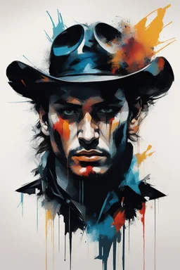 An ultra realistic poster for a matador word sign as “street art ”, by Daniel Castan Carne Griffiths Andreas Lie Russ Mills Leonid Afremov, black background