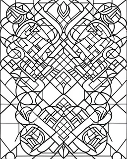 outline art for bold and easy coloring pages with A very simple and super minimal design featuring a beautifulegyptian geometric pattern., white background, sketch style, fully body, only use outline, cartoon style, clean line art, white background, no shadows and clear and well outlined