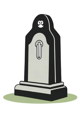 vector image of a gravestone