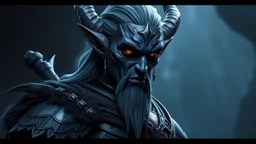 dnd character art of dark elf, gray-skin, drow male, high resolution cgi, 4k, unreal engine 6, high detail, cinematic, concept art, thematic background, well framed