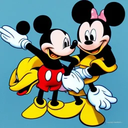 Mickey Mouse and Donald Duck by Jerome Bosch