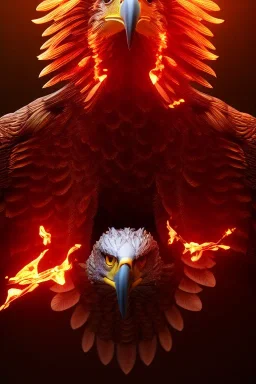 portrait of eagle set in magic fire, cinematic lighting, photorealistic, realistic, detailed, volumetric light and shadow, hyper HD, octane render, unreal engine 5 insanely detailed and intricate, hypermaximalist, elegant, ornate, hyper-realistic, super detailed --v 4