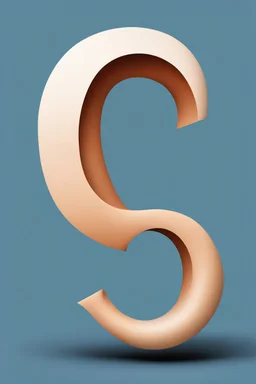 combine the shape of a human ear and the shape of the letter g