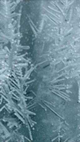 frost formed on glass