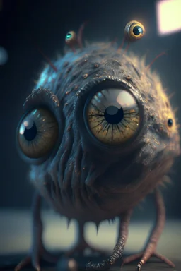 creature with one eye ,cinema 4d, octane render, high detail