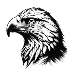 eagle head vector, white background