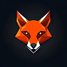 create a logo like hexagonal fox head