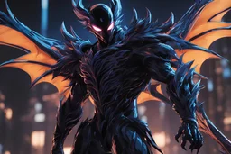 Miles in 8k solo leveling shadow artstyle, Crystal and Symbiote them, blue neon effect , dragon tattoos, close picture, full body, apocalypse, intricate details, highly detailed, high details, detailed portrait, masterpiece,ultra detailed, ultra quality