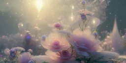 crystal subtle flower in a galactic ambiance beautiful fairy, transparent, delicate colors, in the foreground, full of details, smooth，soft light atmosphere, light effect，vaporwave colorful, concept art, smooth, extremely sharp detail, finely tuned detail, ultra high definition, 8 k, unreal engine 5, ultra sharp focus