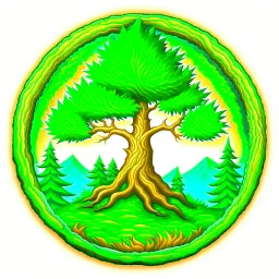 Pine Tree RPG MMO hotkey ability icon painterly