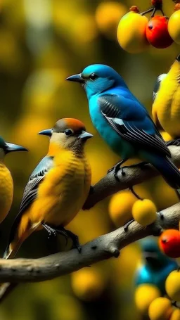 Pássaros, natureza