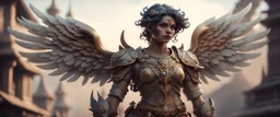 angel Tzakandi , finely inked, in rustic colors, 4k in the style of Peter Mohrbacher source vibrations, bokeh like f/0.8, tilt-shift lens 8k, high detail, smooth render, down-light, unreal engine, prize winning