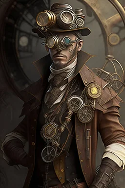 human steampunk engineer