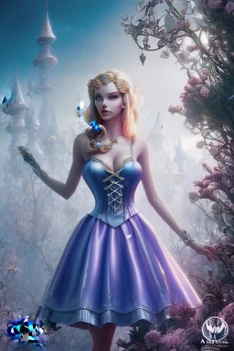 Alice in a dystopian wonderland by artgerm, Tim burton, junji