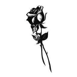 two vector roses, high quality