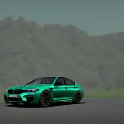 Green Black BMW m5