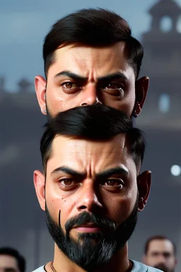 Virat Kohli, highly detailed, cinematic 16k