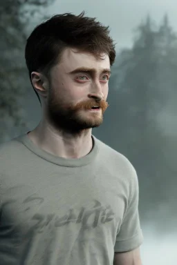 Daniel Radcliffe, fog, smoke, octane render, render, 4k, vray, 3dmax, realistic