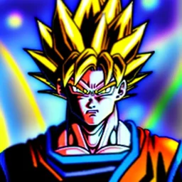 dibujo Épico de dragon ball Z estilo Van Gogh 4k