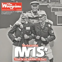 The front cover of a magazine.