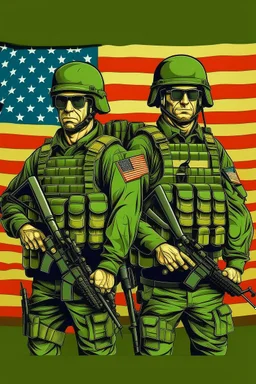 USA and Irish army