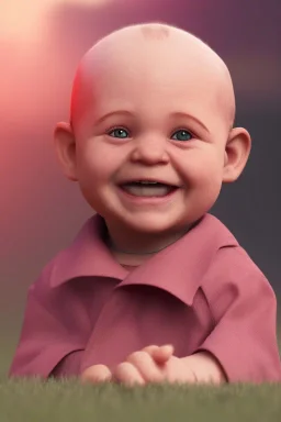 George costanza toddler, smile, full body, bokeh, hyper realistic