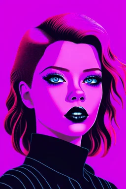 make a vaporwave black widow