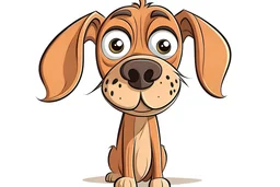 image of cartoon dog head-on with its full body