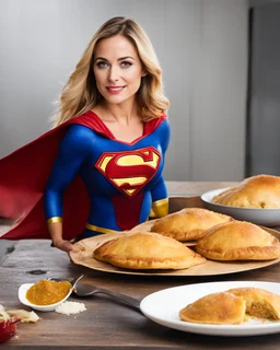 National Empanada Day with Supergirl