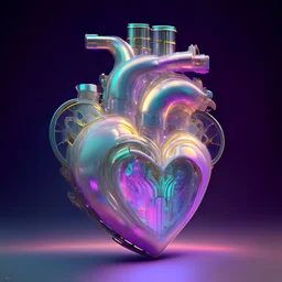 iridescent machine heart