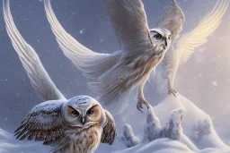 snow winged OWL